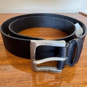 NWT Timberland size 34 leather belt 1.35"/34mm wide - black